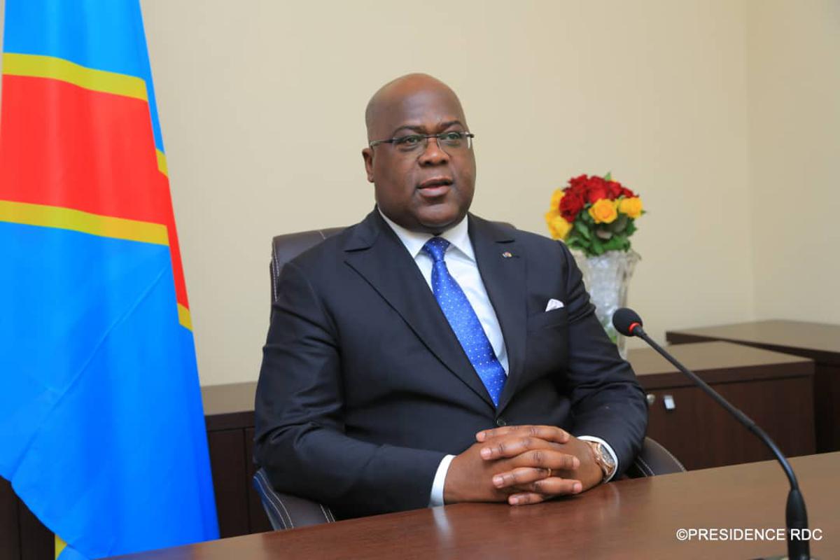 (Illustration)Le chef de l'Etat Félix-Antoine Tshisekedi s'adresse à la nation à l'occasion de la commémoration de la fête de l'indépendance, le 30 juin 2019. Photo Présidence de la RDC.<br /> 20190630090858979827-efe55a7e-637c-49e1-a647-fb81ff7a93ba.jpg?imgmax=1200