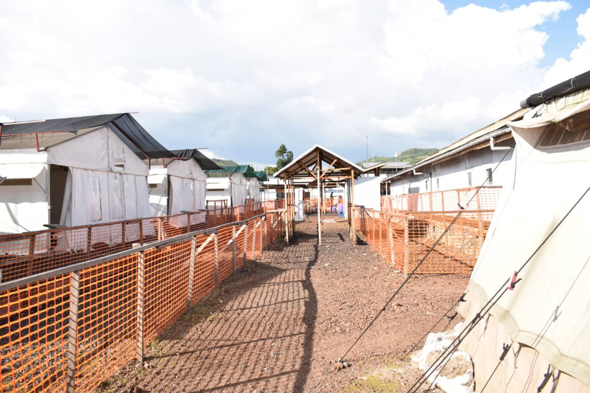 Le Centre de Traitement de d'Ebola de Munigi reaménagé pour recevoir d'éventuels cas suspects de Coronavirus. PHOTO Radio OKapi Bernardin Nyangi 24/03/2020<br />
