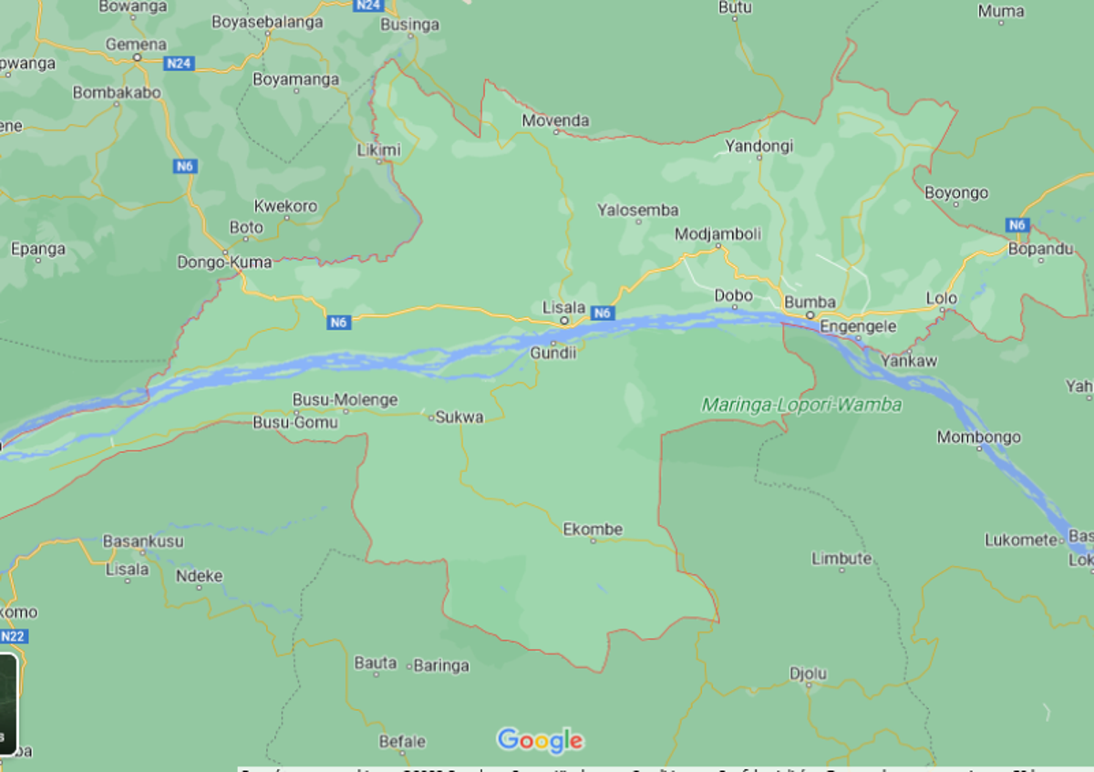 Carte de la province de la Mongala, RDC</p>
<p><br />Radio Okapi