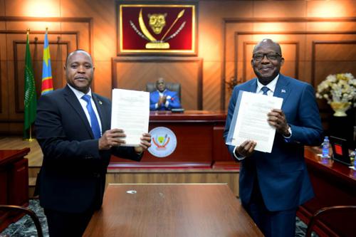 Signature de l’accord portant statut de la force régionale de l’EAC pour la paix en RDC