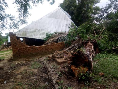 Tanganyika : une dizaine de maisons écroulées lors des pluies diluviennes à Kongolo