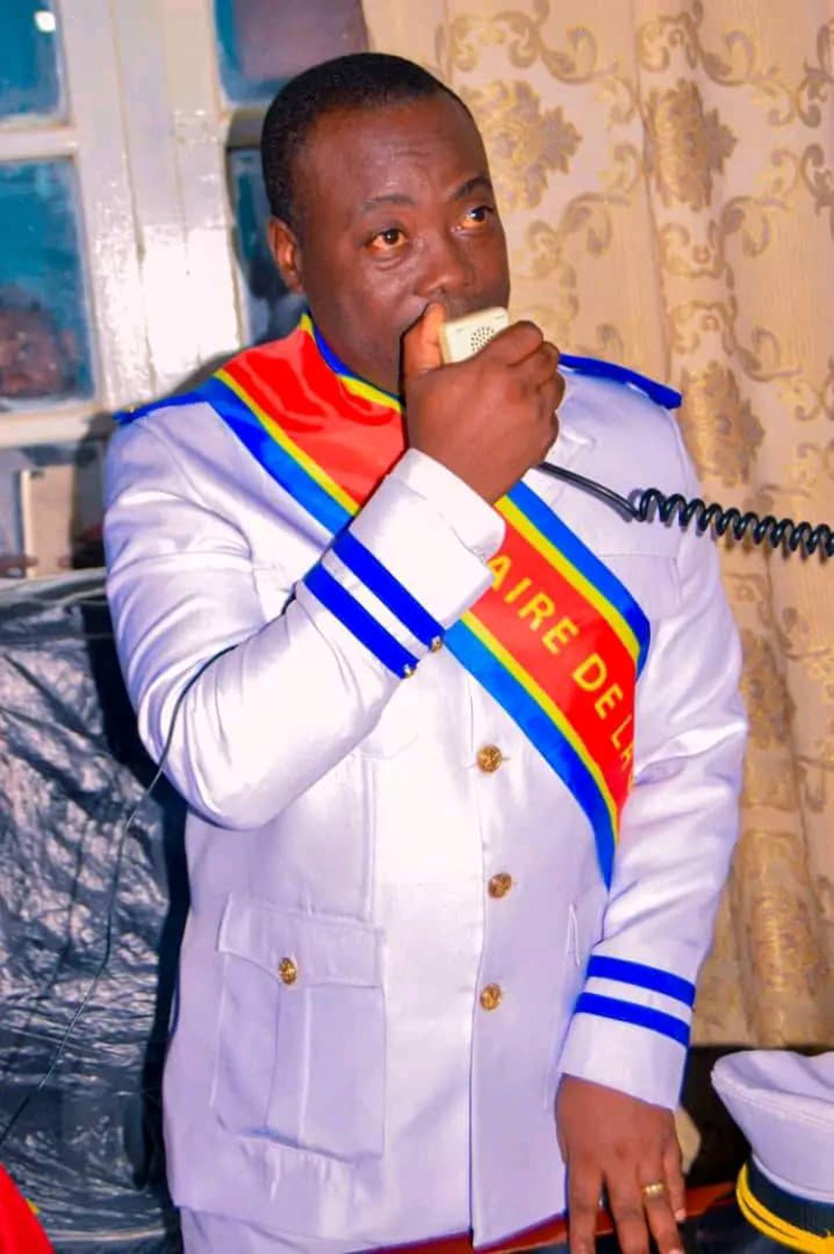 Dominique Nkodia, maire de Matadi. Kongo-Central, le 06 janvier 2023.<br />Radio Okapi/Ph. Nana Pluriche Mambu 20230106135350767089_IMG-20230106-WA0018.jpg?imgmax=1200