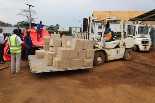 Appui au processus électoral : la MONUSCO transporte 6 tonnes de matériel pour l’antenne locale de la CENI à Beni