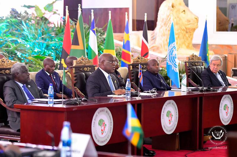 (Photo d'illustration) Bujumbura (Burundi) abrite le XIe sommet du Mécanisme de suivi de l'accord cadre d'Addis Abeba, samedi 6 mai 2023.<br /> <br />Photo/Présidence RDC 20230506210533565898_Buju2.jpg?imgmax=800