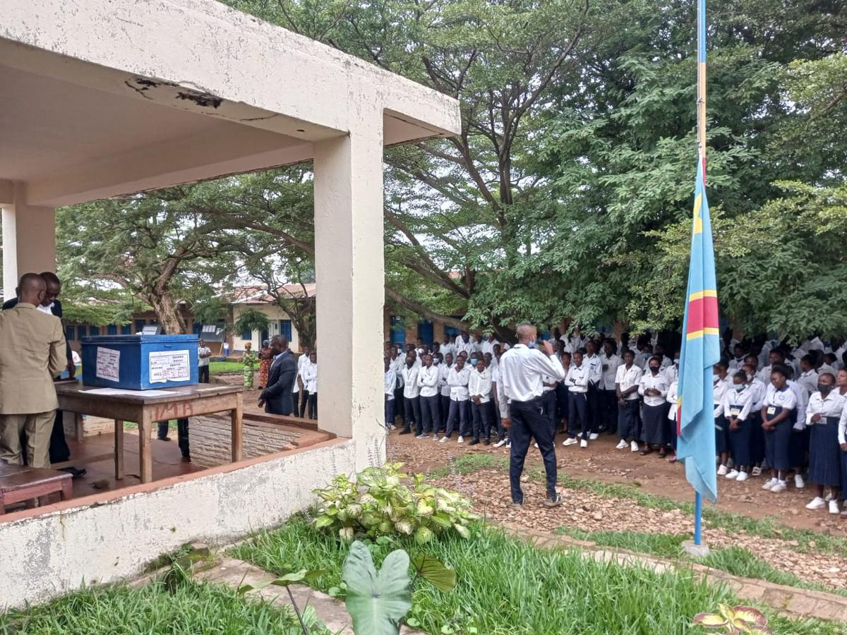Lancement de l'examen d'état à l'institut Bungulu à Beni. Le 26 juin 2023<br />Radio Okapi.Ph/ Marc Maro Fimbo