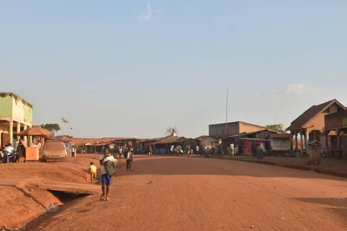 vue du centre commercial de Djalasiga. Février 2024<br />Radio Okapi/Ph. Marc Maro Fimbo