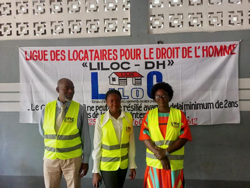 Lancement de la campagne sur l'acte de bail sous seing privé par la LILOC, le 23 juillet 2024 devant les locataires, bailleurs et commissionnaires à la maison communale de Limete/Kinshasa.<br />Radio Okapi/Jeef Ngoy