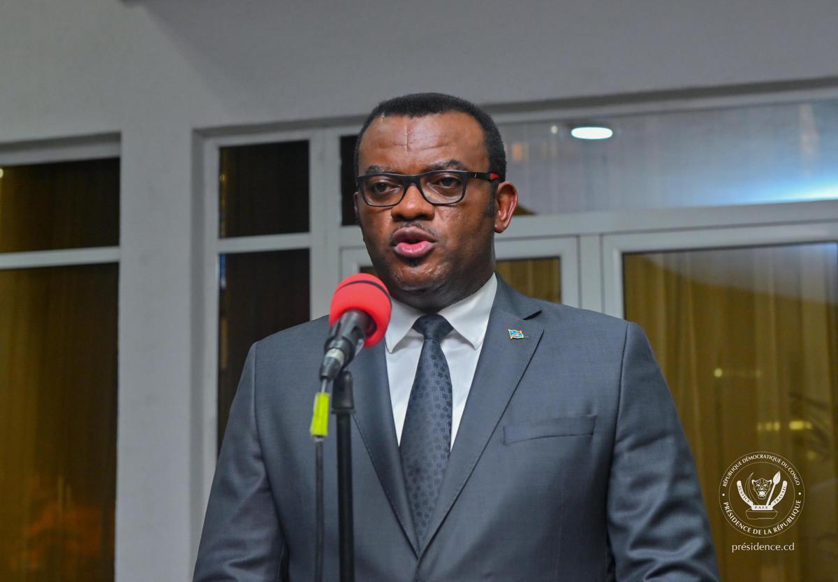 Le ministre de la Fonction publique, Jean-Pierre Lihau, le 22/10/2024.<br />Présidence RDC