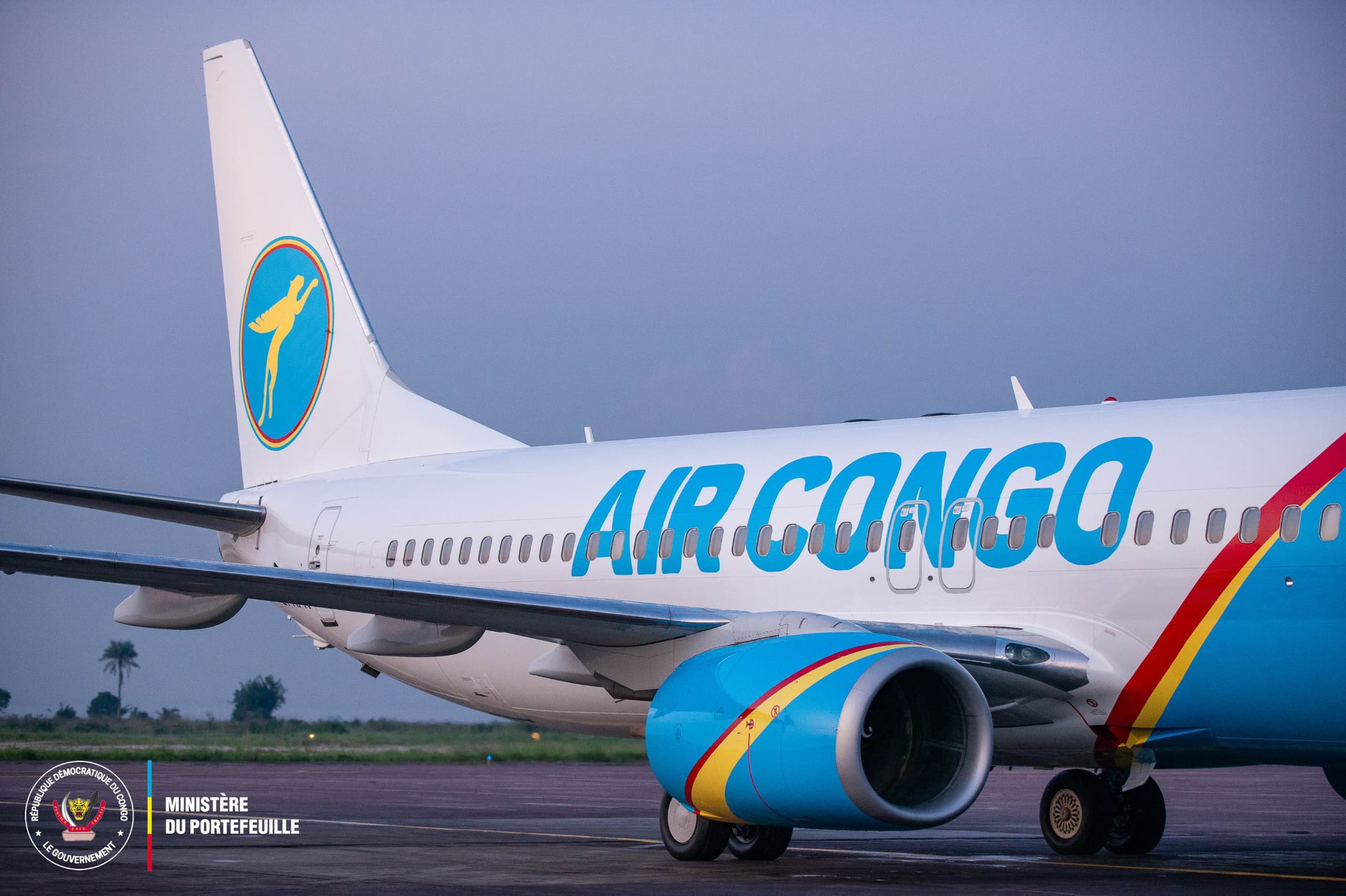 Le Premier Avion De La Nouvelle Compagnie A rienne Air Congo Atterrit Le Premier Avion De La Nouvelle Compagnie A rienne Air Congo Atterrit