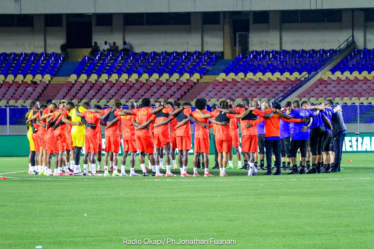 Les Léopards lors d'une séance d'entrainement au stade des Martyrs<br />Radio Okapi/Ph. Jonathan Fuanani 20250320220428115841_R_OK3551.jpg?imgmax=1200