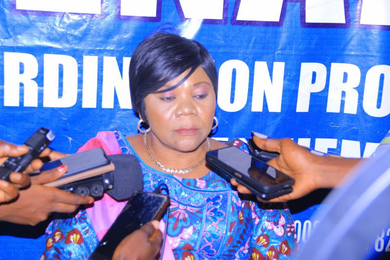 Mme Marie Nyombo Zaina, coordonnatrice du Reseau national des ONG pour le développement de la femme (RENARDE).<br />Radio Okapi/Ph. Florence Kiza