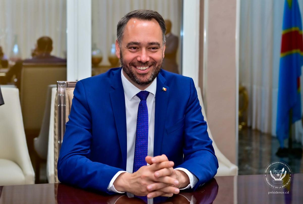 Le vice-Premier ministre et ministre belge des Affaires étrangères et de la Coopération, Maxime Prévot, le 28/04/2025 à Kinshasa.<br />Présidence RDC 20250429004339774090_GppmLYwXAAARVDe.jpg?imgmax=1200