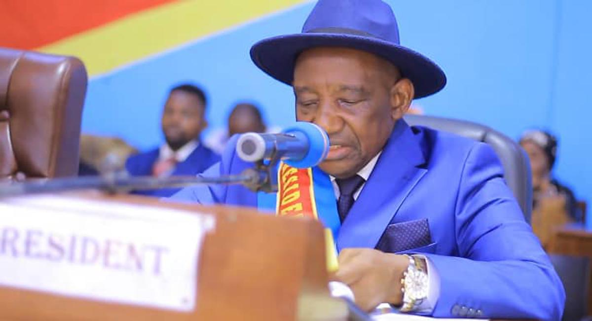 Le président de l'Assemblée provinciale du Maniema, Makonga Toboka Iki Caude Foreman déchu de ses fonctions ce mercredi 07 Mai 2025.<br />Ph/ Cellcom Assemblée Prov Maniema 20250507152537258665_IMG-20250507-WA0021.jpg?imgmax=1200