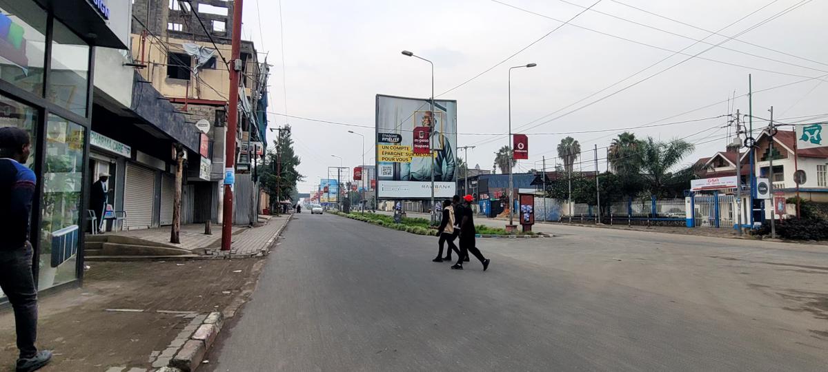Vue d'une rue de Goma au lendemain de l'entrée du M23 dans la ville de Goma. Janvier 2025<br />Ph/ Blaise Irenge 20250526172621177510_IMG-20250520-WA0091.jpg?imgmax=1200