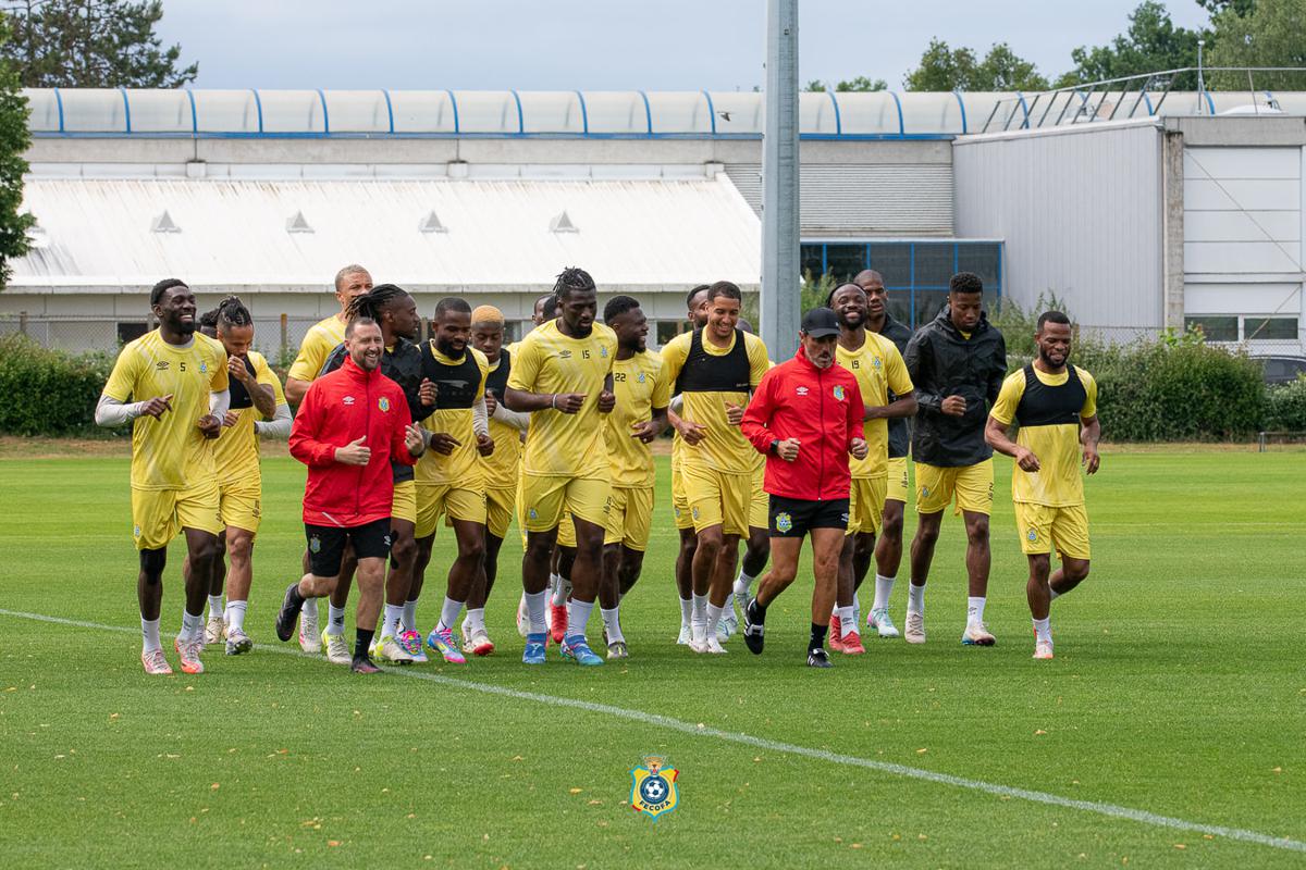 Vue de la dernière séance d’entrainement des Léopards de la RDC, mercredi 4 juin 2025 à Orléans (France), avant d’affronter en amical les Aigles du Mali. <br />Photo FECOFA 20250605221524037068_Leop.jpg?imgmax=1200