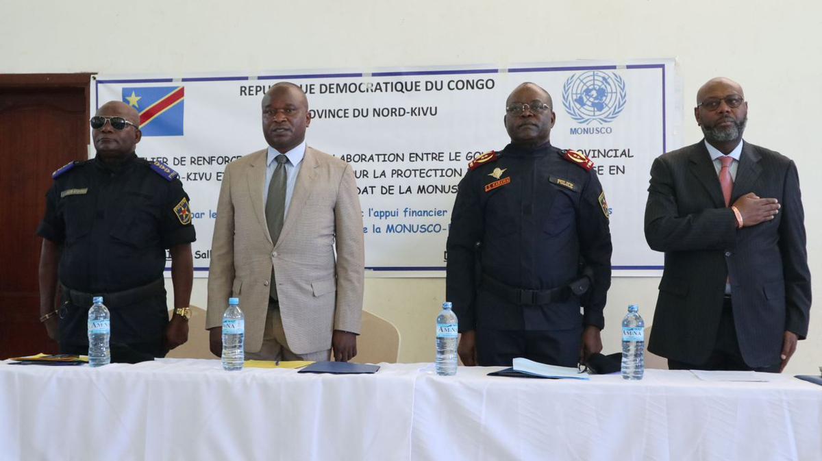 Ouverture le 16/06/2025à Beni d’un atelier visant à renforcer la collaboration entre le gouvernement provincial du Nord Kivu et la MONUSCO pour protéger les civils et assurer la mise en œuvre du mandat de la mission de l’ONU. Photos / Martial P. Mukeba<br />Radio Okapi 20250617124604484874_e8ddde14-803d-4371-8ffa-cc766a5c9614.jpg?imgmax=1200