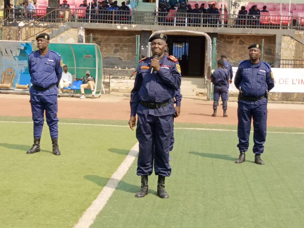 Commissaire divisionnaire adjoint, André Mbombo Manda, Commissaire provincial de la Police nationale congolaise au Kasaï Oriental. Mbuji-Mayi, juillet 2025.<br />Radio Okapi/Esther Ndalafina 20250709153909053385_WhatsApp_Image_2025-07-09_at_14.34.17.jpeg?imgmax=1200