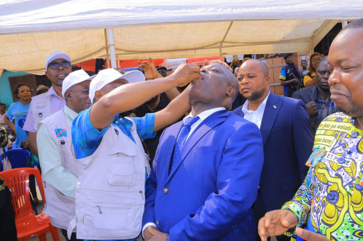 Début campagne de vaccination contre le choléra au Maniema, le13 juillet 2025</p> <p><br />Photos : Florence Kiza 20250714201338510996_Vaccination.jpg?imgmax=1200