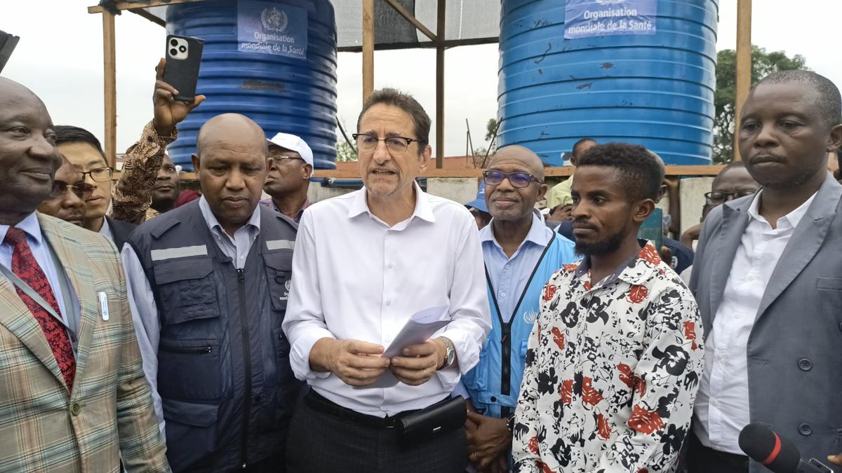 En visite à Kisangani (Tshopo) lundi 21 juillet 2025, Bruno Lemarquis, représentant spécial adjoint du secrétaire général de l’ONU en RDC a visité le site de déplacés de Kongakonga.<br /> <br />Radio Okapi/Ph. Jacques Mukonkole. 20250722085629356570_Bruno.jpeg?imgmax=1200
