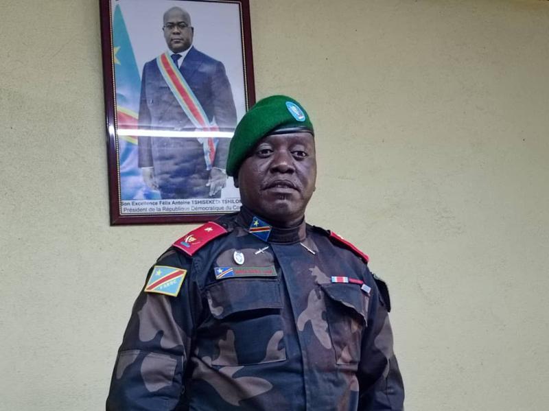 Le général de brigade Joseph Mugisa Muleke, nouveau commandant du secteur opérationnel Sokola 1 grand Nord Kivu. Juillet 2025 <br />Radio Okapi/Marc Maro Fimbo 20250724112154687705_WhatsApp_Image_2025-07-23_at_14.09.22.jpeg?imgmax=800