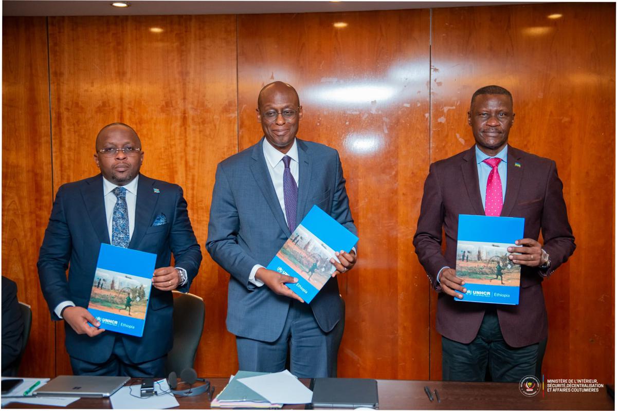 La RDC, le HCR et le Rwanda s’accordent le 24/07/2025 sur les principes de rapatriement volontaire des réfugiés. <br />Ministère de l'Intérieur 20250724185522969347_GwocPEaWIAE931p.jpg?imgmax=1200