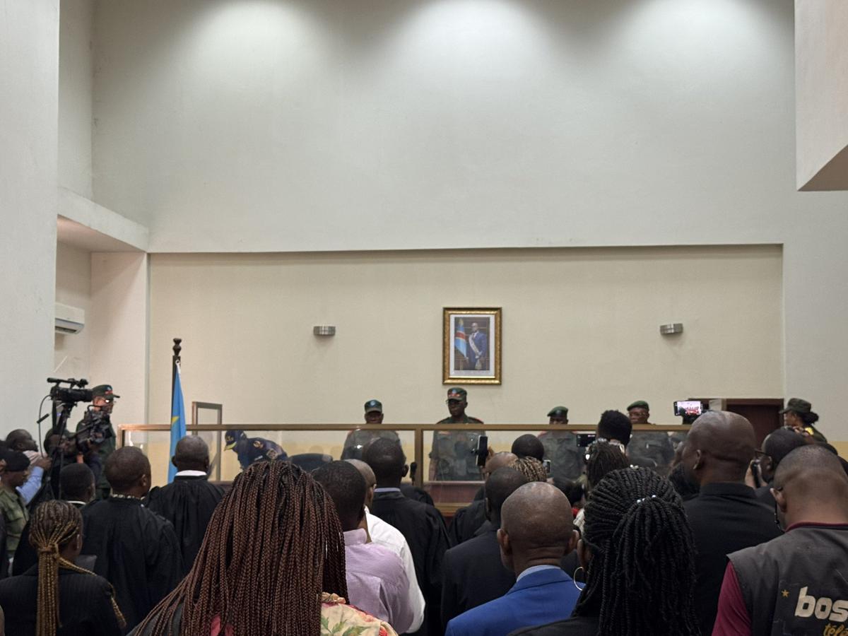 Deuxième audience dans le procès contre l’ex-président Joseph Kabila, jeudi 31 juillet 2025, devant la haute cour militaire à Kinshasa.<br />Photo/HCM. 20250801025140912424_kabila.jpg?imgmax=1200