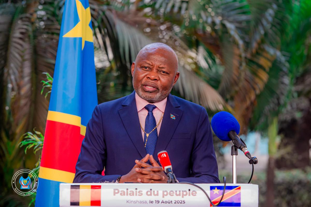 Le président de l’Assemblée nationale, Vital Kamerhe, le 19/08/2025 à Kinshasa. <br />Assemblée nationale 20250820011920750375_GyvhN7OWAAAPsqc.jpeg?imgmax=1200