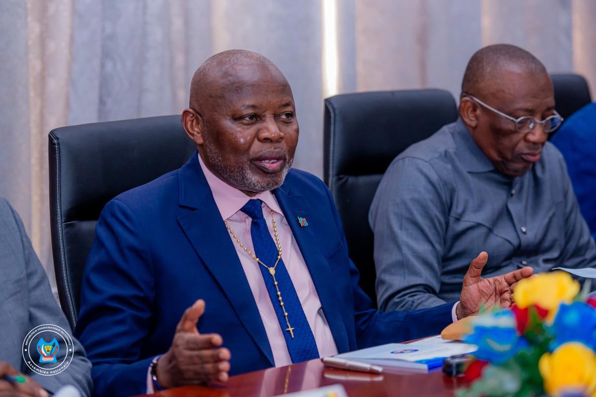 Le président de l’Assemblée nationale, Vital Kamerhe, le 19/08/2025 à Kinshasa. <br />Assemblée nationale 20250820011920750760_Gyvg2H5XcAAKNSA.jpeg?imgmax=1200