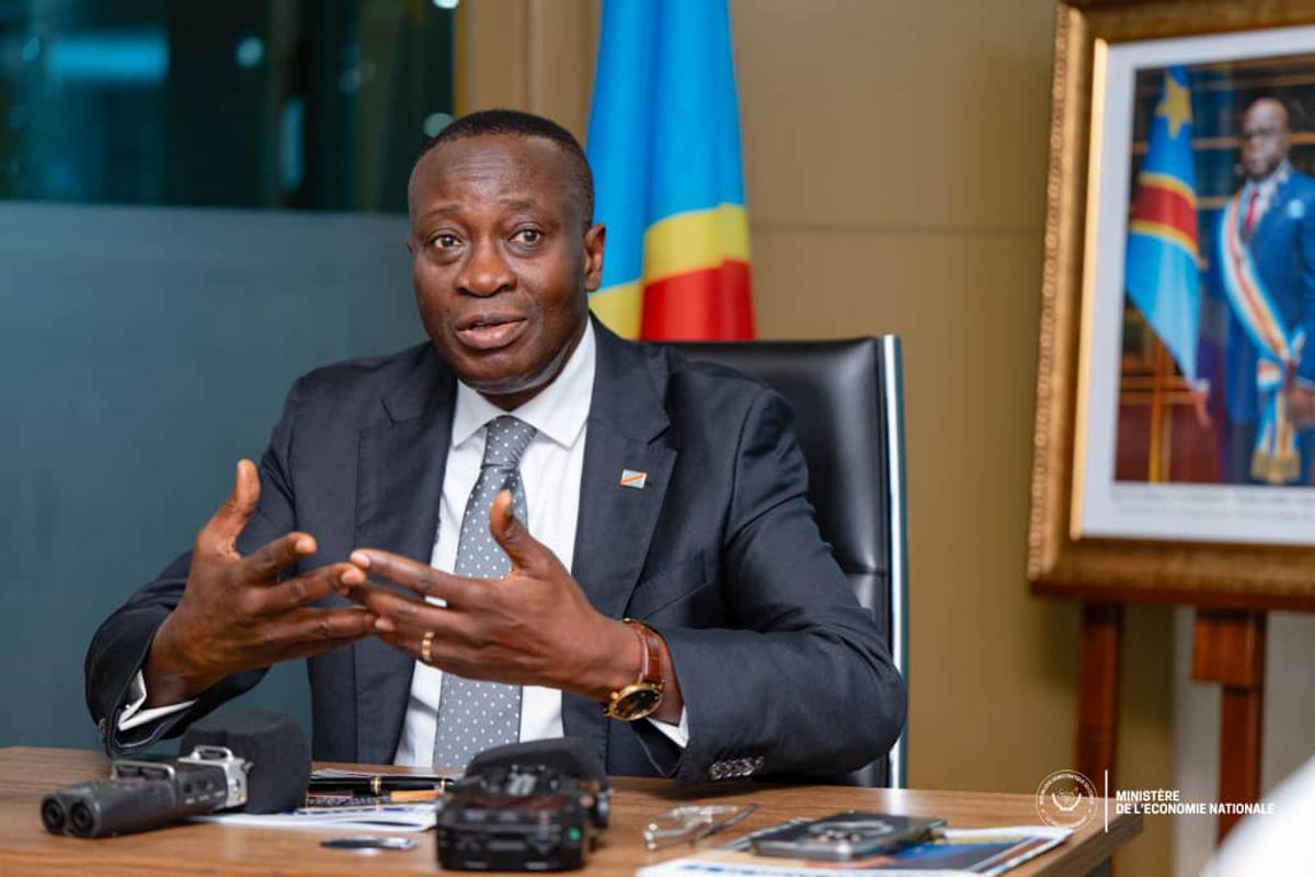 Le vice-Premier ministre, ministre de l'Economie nationale, Daniel Mukoko, le 8/09/2025.<br />Ministère de l'Economie nationale 20250909101925273862_fbfb7e62-b329-4aa2-be5c-9abc672634f5.jpg?imgmax=1200