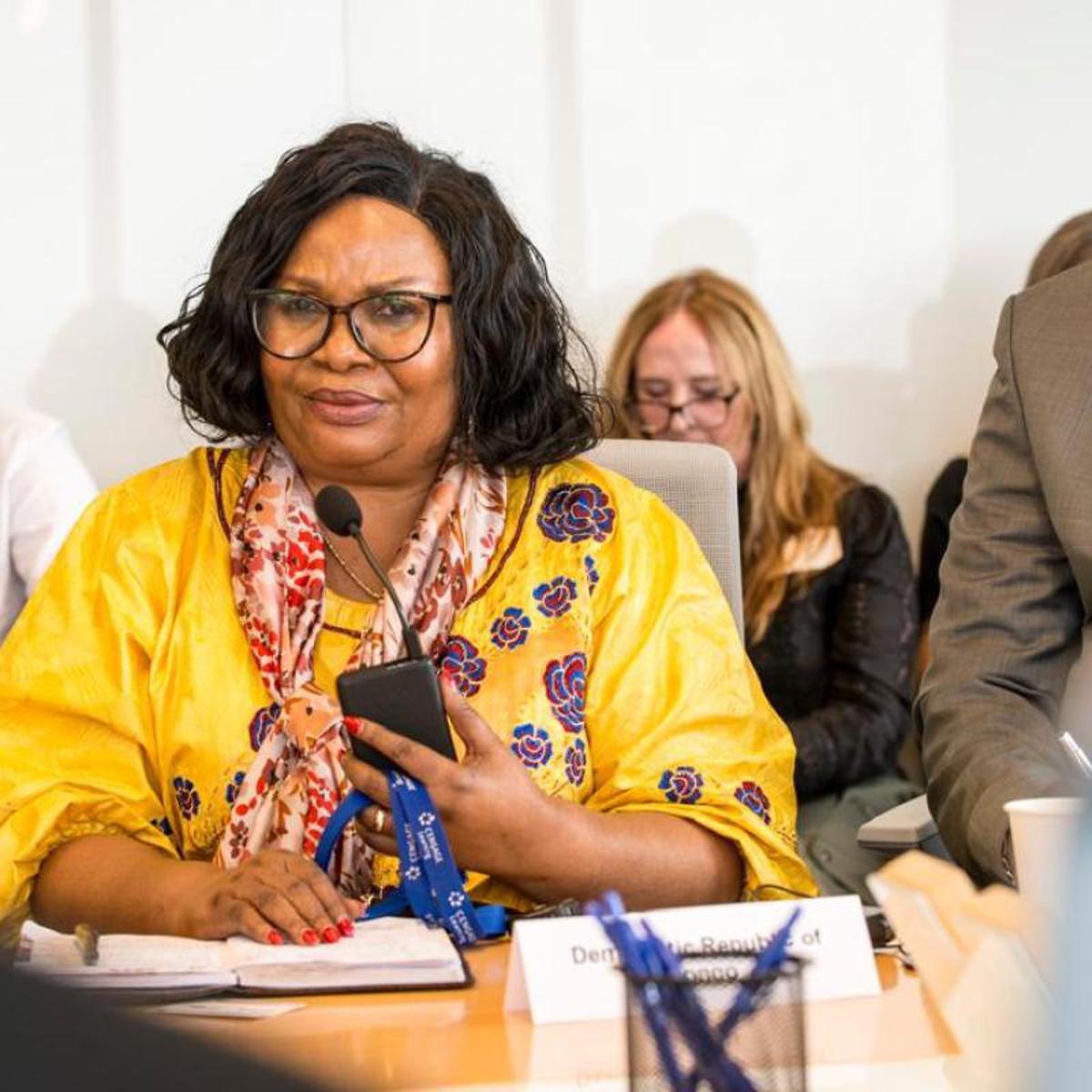 La ministre de l'Environnement, Marie Nyange, lundi 22 septembre, au cours d’une séance de travail de haut niveau à New York (États-Unis).<br />Photo/Ministère de l'Environnement. 20250923203626107862_Nyange.jpg?imgmax=1200