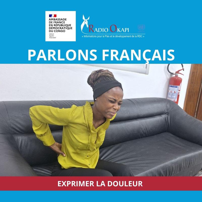 Une fille souffrant de douleurs dorsales<br />Radio Okapi/Ph. Ronely Ntibonera