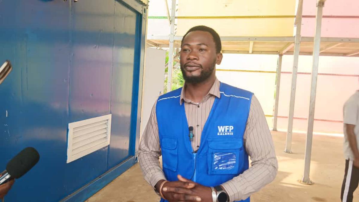 Ibrahim Diallo, responsable protection et redevabilité PAM Kalemie. Ph Blaise Makasi.<br />Radio Okapi