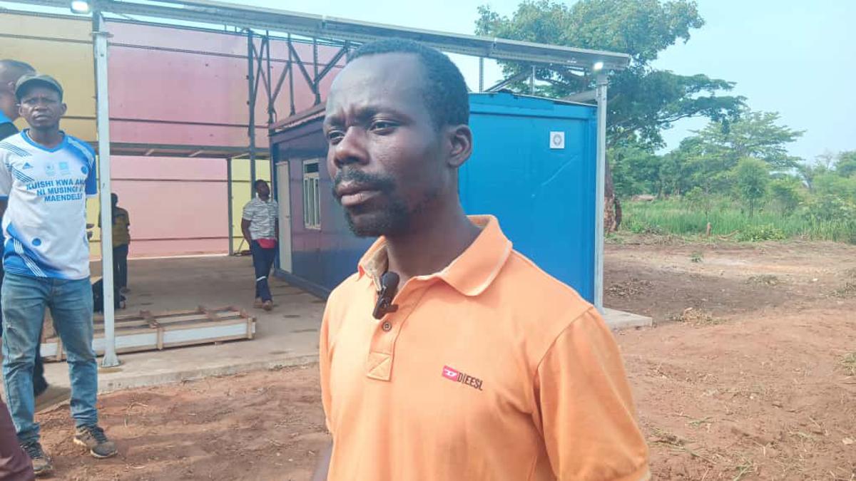 Daniel Kongolo Fataki, leader de l’Organisation paysanne d’entraide de Mukwaka. Ph Blaise Makasi.<br />Radio Okapi