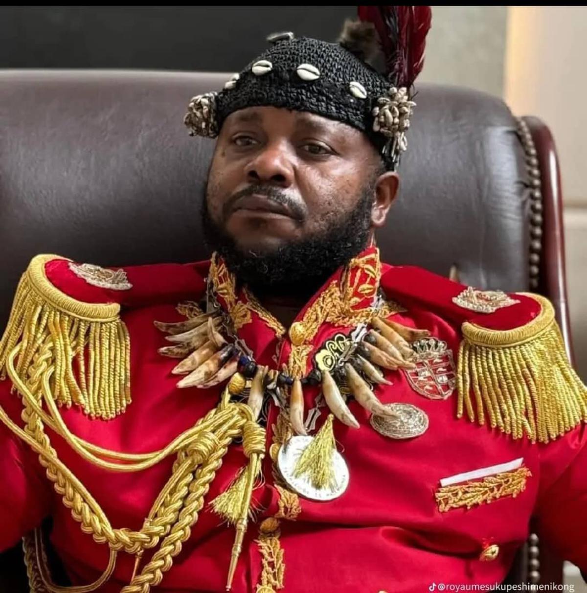 Sa Majesté Kavabioko Zombi, 10e roi mini Kongo.<br />Photo/Droits Tiers.