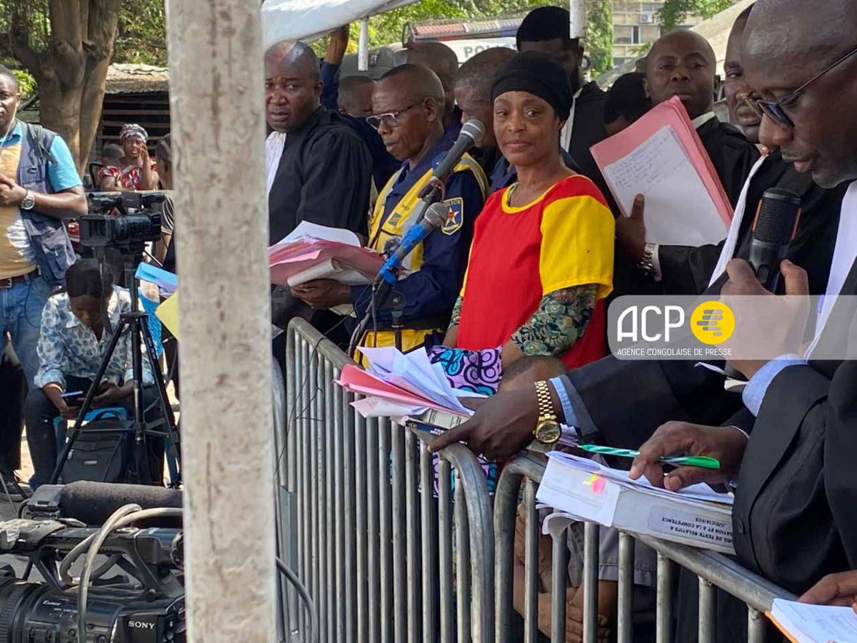 Ouverture de l’instruction dans le dossier du Braquage de la Rawbank, au tribunal militaire de Kinshasa/Gombe le 28/10/2025.<br />ACP