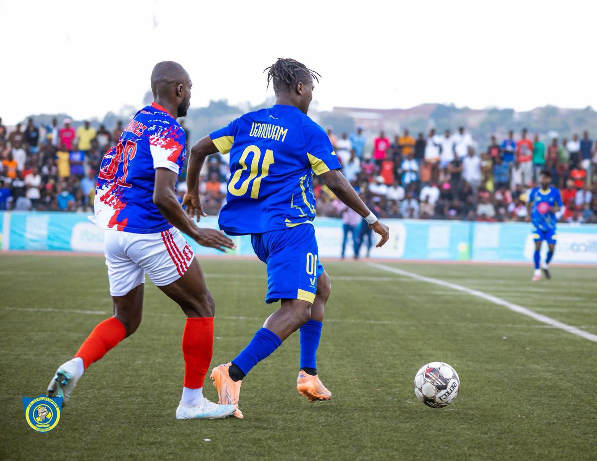 Vu des joueurs lors du match FC Lupopo contre CS Manika, jeudi 30 octobre 2025, dans le cadre du cahmpionnat national de football, à Lubumbashi.<br />Photo/Cellcom FC Lupopo.