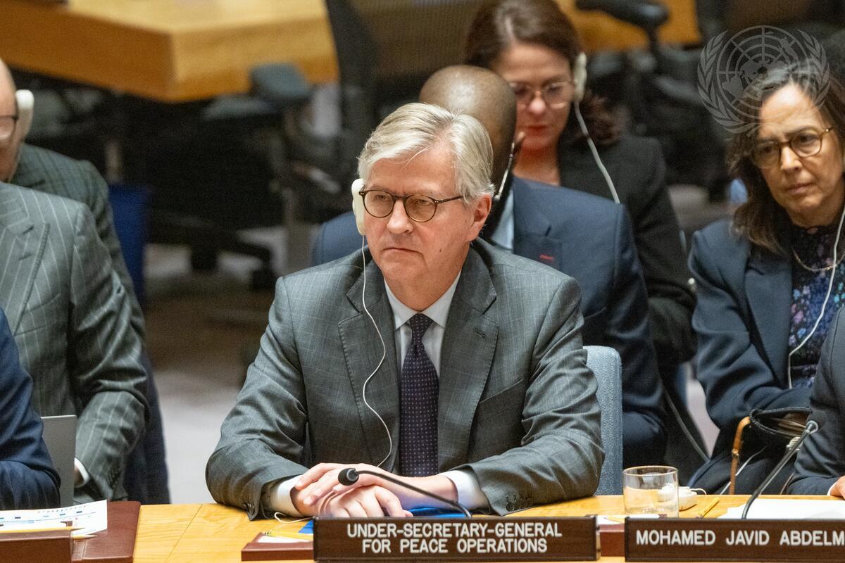 Jean-Pierre Lacroix, Secrétaire général adjoint de l’ONU en charge des opérations de maintien de la paix. Session du Conseil de sécurité sur la situation en RDC, New York, le 12 decembre 2025.<br />UN Photo/Eskinder Debebe 20251213064633074524_UN71128829.jpg?imgmax=1200