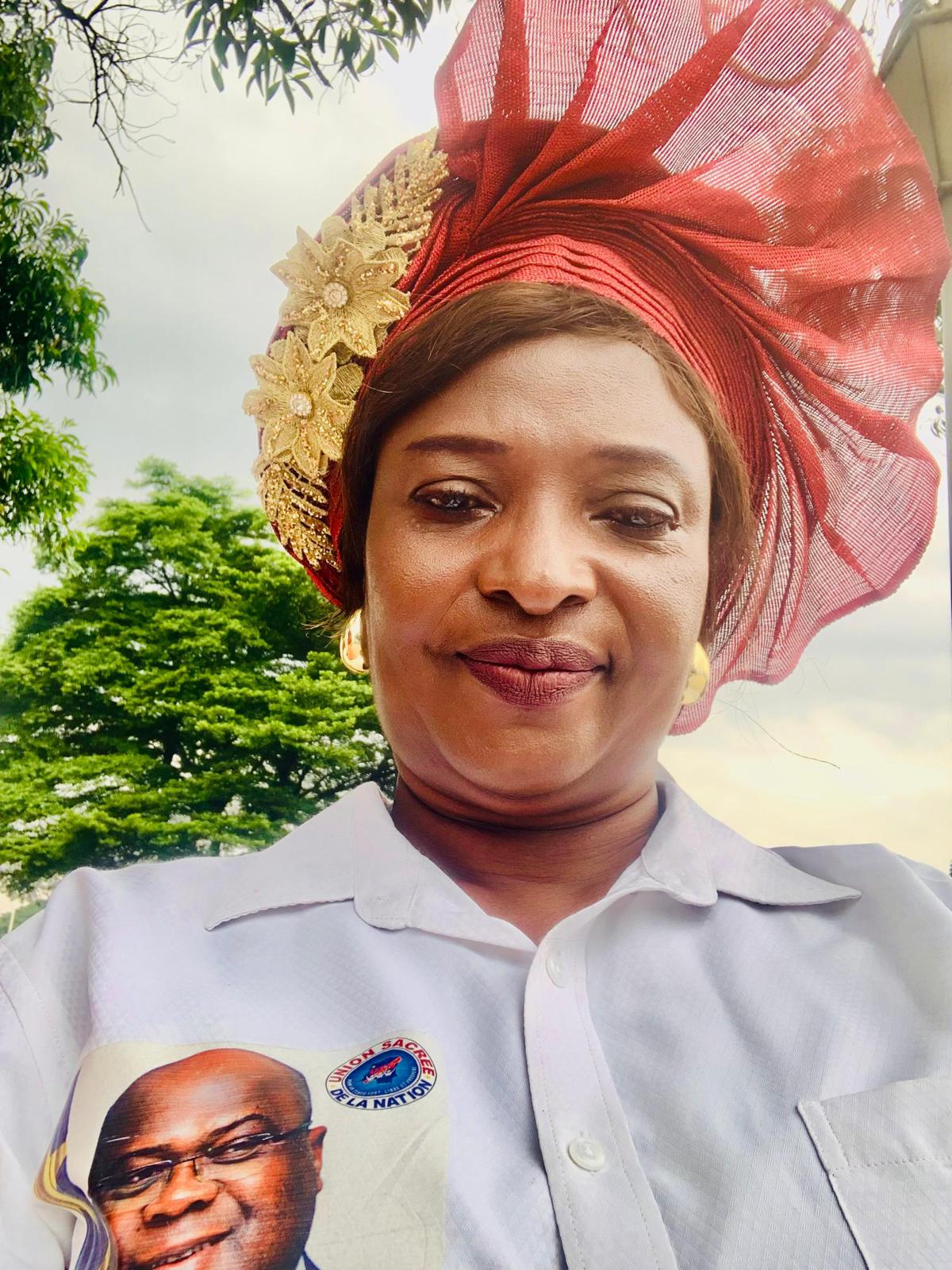 cadre de l'Union pour la démocratie et le progrès social (UDPS), Mado Ndowa apelle à l'unité de la province du Sankuru.<br />Photo/Droits Tiers.