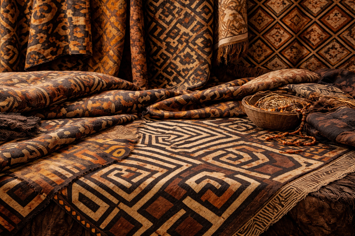 Les motifs et tissus Kuba de la RDC<br />Photo Canva
