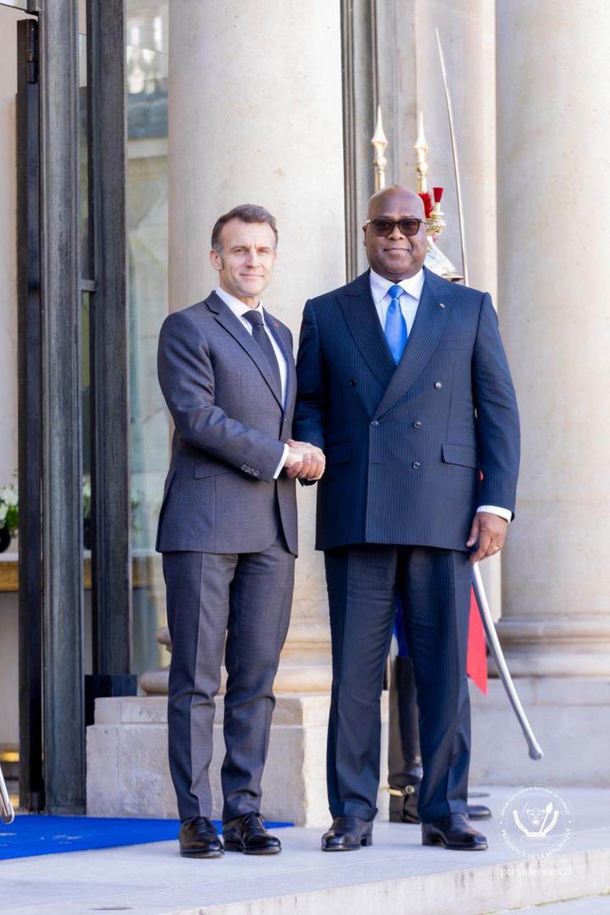 Le Président de la République, Félix Tshisekedi, s'est entretenu mercredi 25 février 2026, son homologue français<br />
EmmanuelMacron, au Palais de l’Elysée, à Paris. <br />Photo/Cellcom Présidence de la Rép.