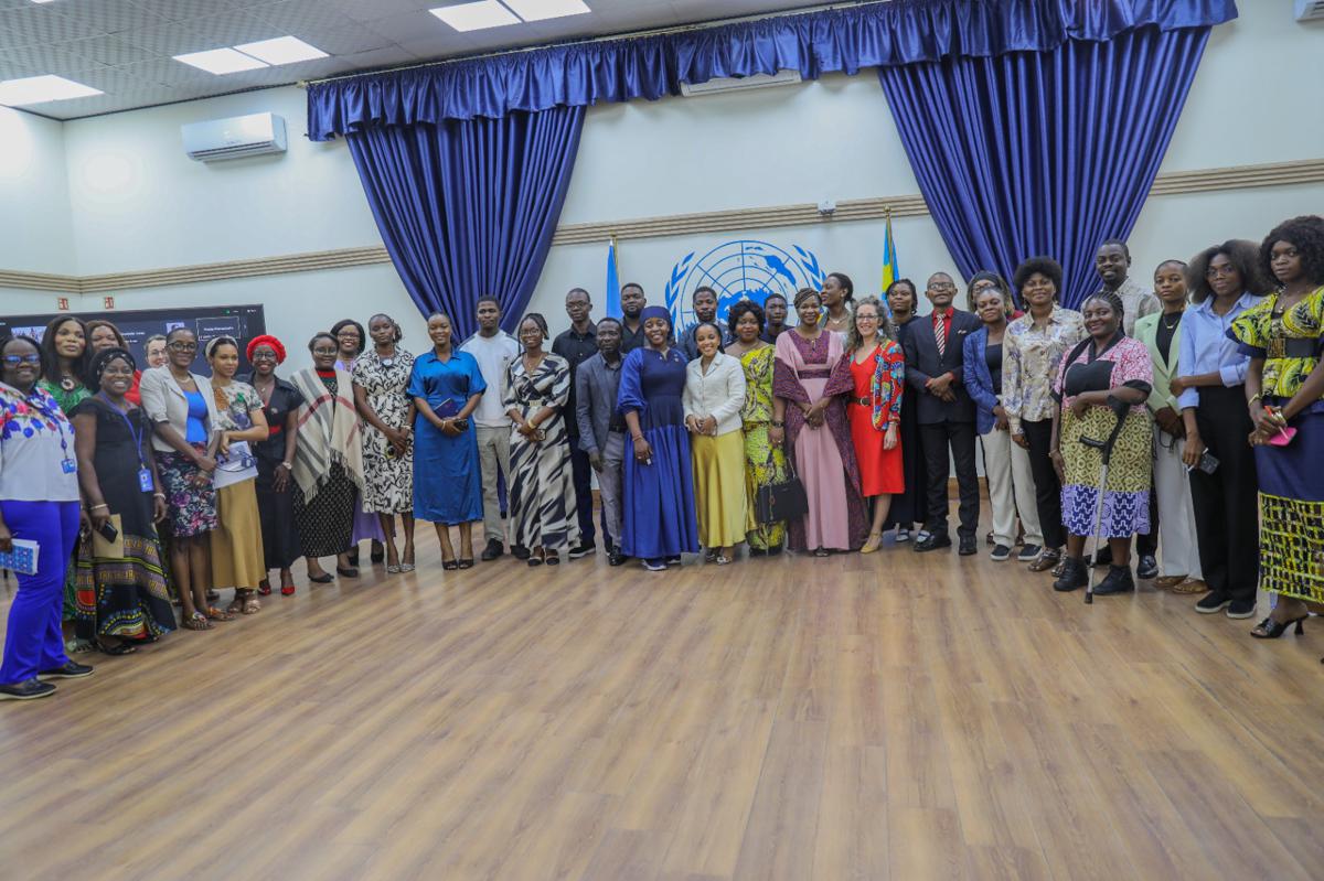 Echange entre la mandataire mondiale des Nations Unies pour la paix, Maryam Bukar Hassan et les femmes leaders de la République démocratique du Congo le 17/03/2026.<br />MONUSCO