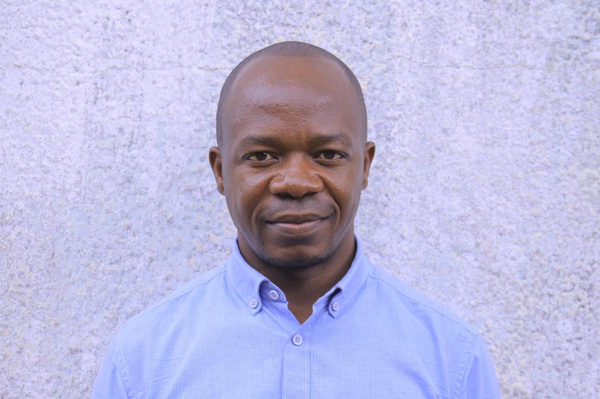 Le chargé de réduction des risques de catastrophe au sein de l'Union pour la promotion et la défense des droits humains et de l’environnement, Blaise Bilembo.<br />Radio Okapi/Ph. Florence Kiza.