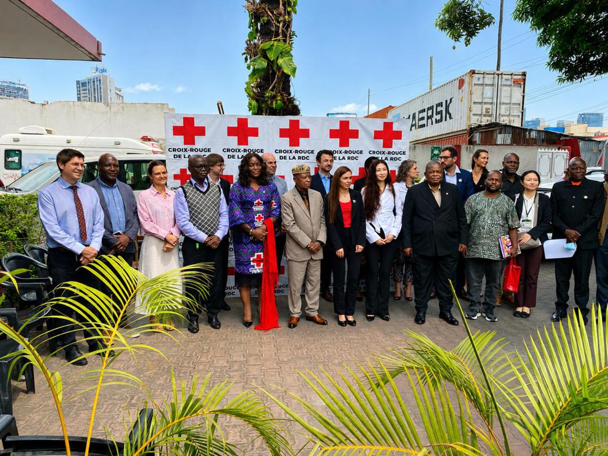 Des membres de la Croix-Rouge de la RDC, du Comité international de la Croix-Rouge (CICR) et la Fédération internationale des Sociétés de la Croix-Rouge et du Croissant-Rouge, mercredi 27 mai 2026 à Kinshasa, lors d'un briefing sur Ebola.<br />Radio Okapi/Ph. Christian Makasinga.