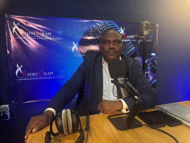 Blanchard Paka, démographe à l’institut nationale de la statistique INS. <br />Radio Okapi/Ph. Jocelyne Musau.