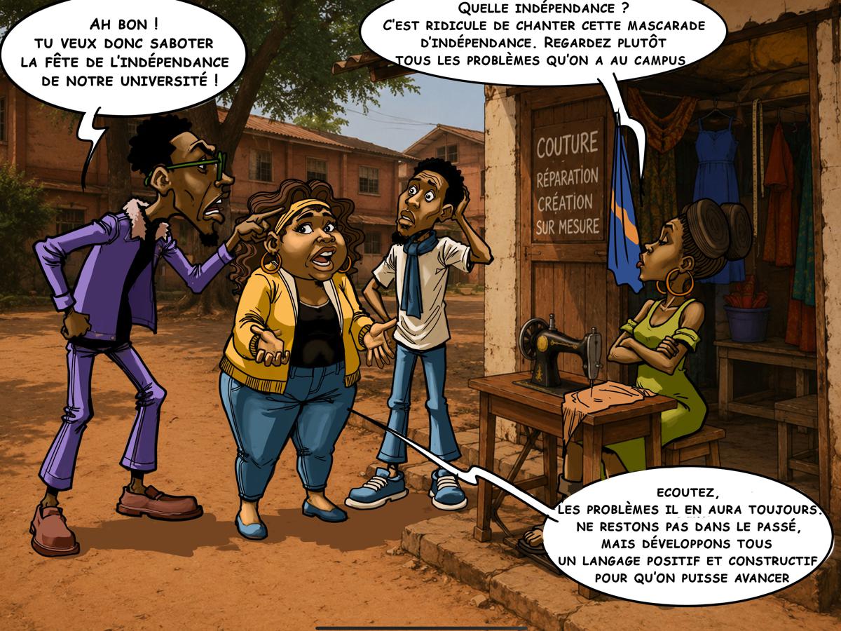 Le langage de l’inachevé autour de l’indépendance de la RDC.</p>
<p><br />Copyright : Benevolencia