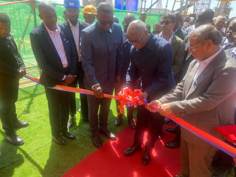 Inauguration lundi 6 juillet 2026 de la première usine de fabrication de tubes carrés en RDC.<br />Radio Okapi/ph Paulin Munanga