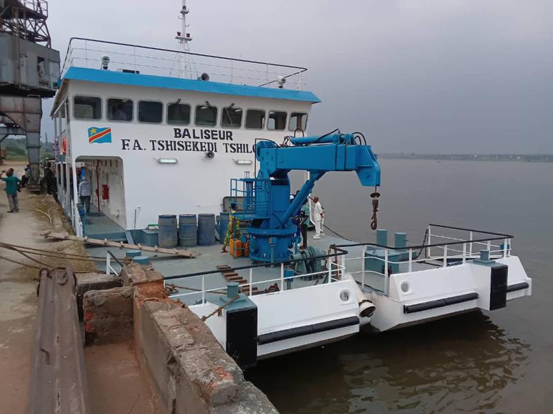 Nouveau baliseur de la RVF au Maniema. Juillet 2026.<br />Radio Okapi/Florence Kiza