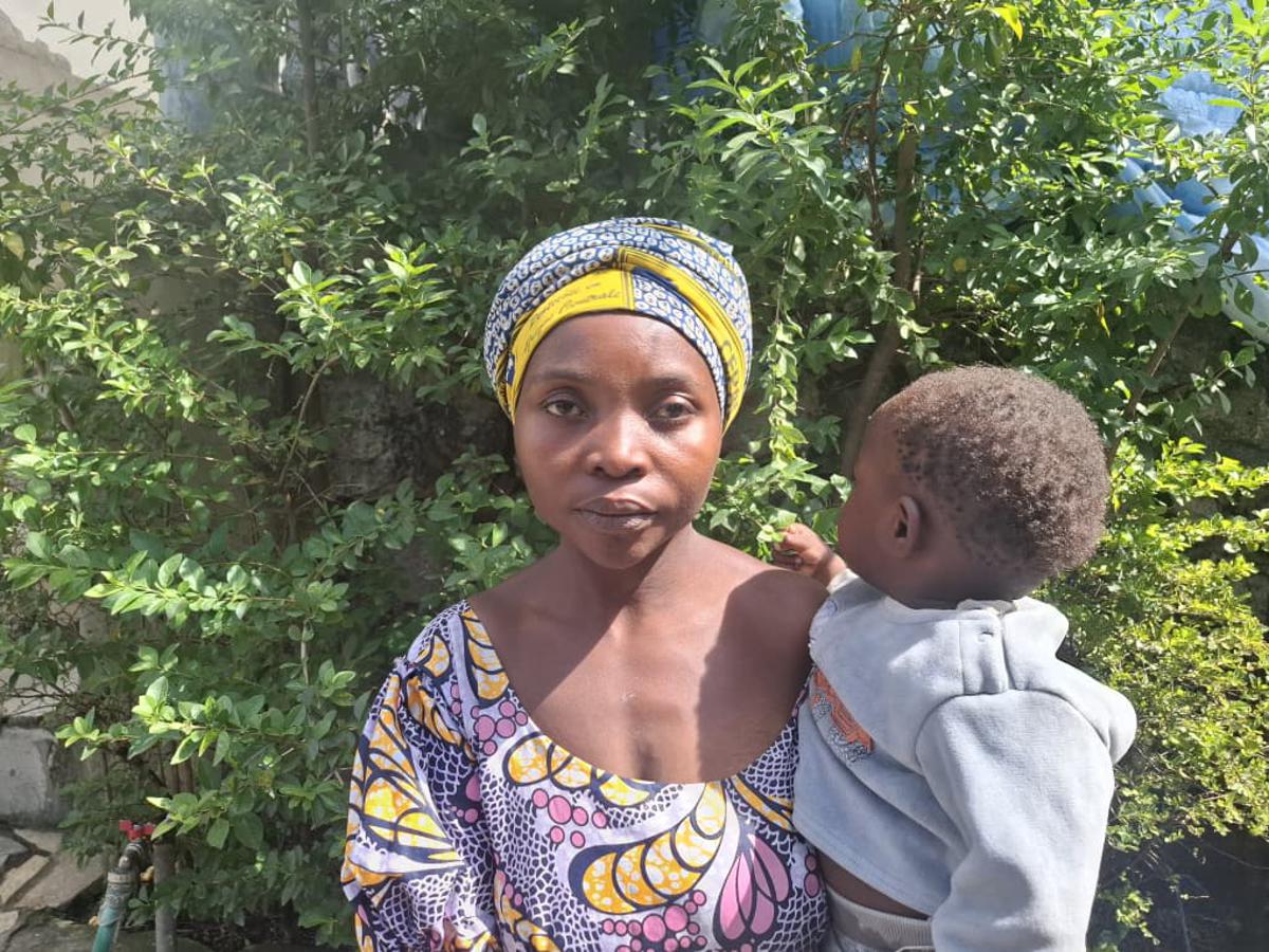 (Photo d'illustration)<br />
Aline Kahindo, femme deplacée vivant à Goma. <br />Radio Okapi/Ph. Rosalie Zawadi