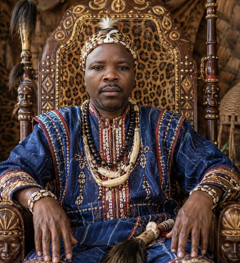 Chef Feti Lotoma Pega 1er Joseph, chef de chefferie de Walendu Watsi (Ituri). <br />Photo droits tiers