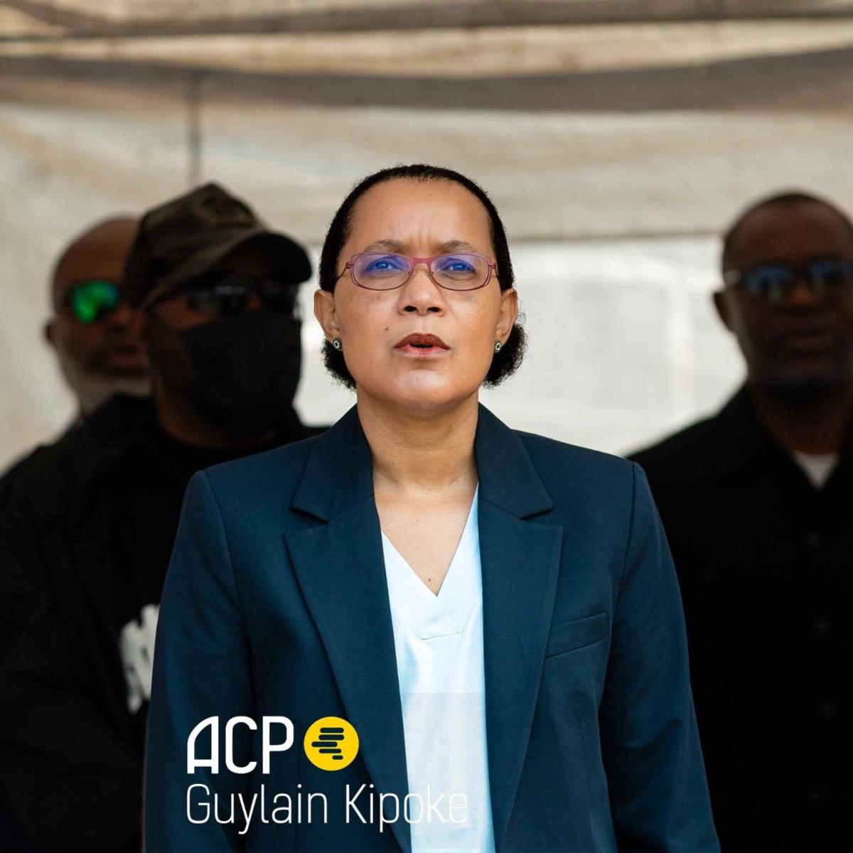 Raïssa Malu, ministre de l’Éducation nationale , lors du lancement officiel de l’année scolaire 2026-2027, ce 1er septembre à Kinshasa<br />Ph. ACP